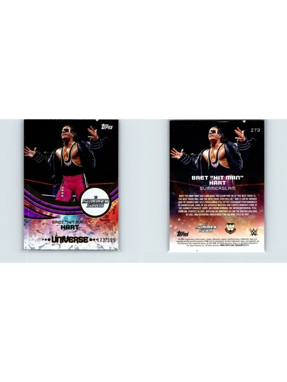 2025 Topps Universe WWE Bret 